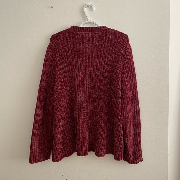 Jachs Girlfriend Cozy Berrytone Ribknit Sweater XXL - Picture 6 of 7